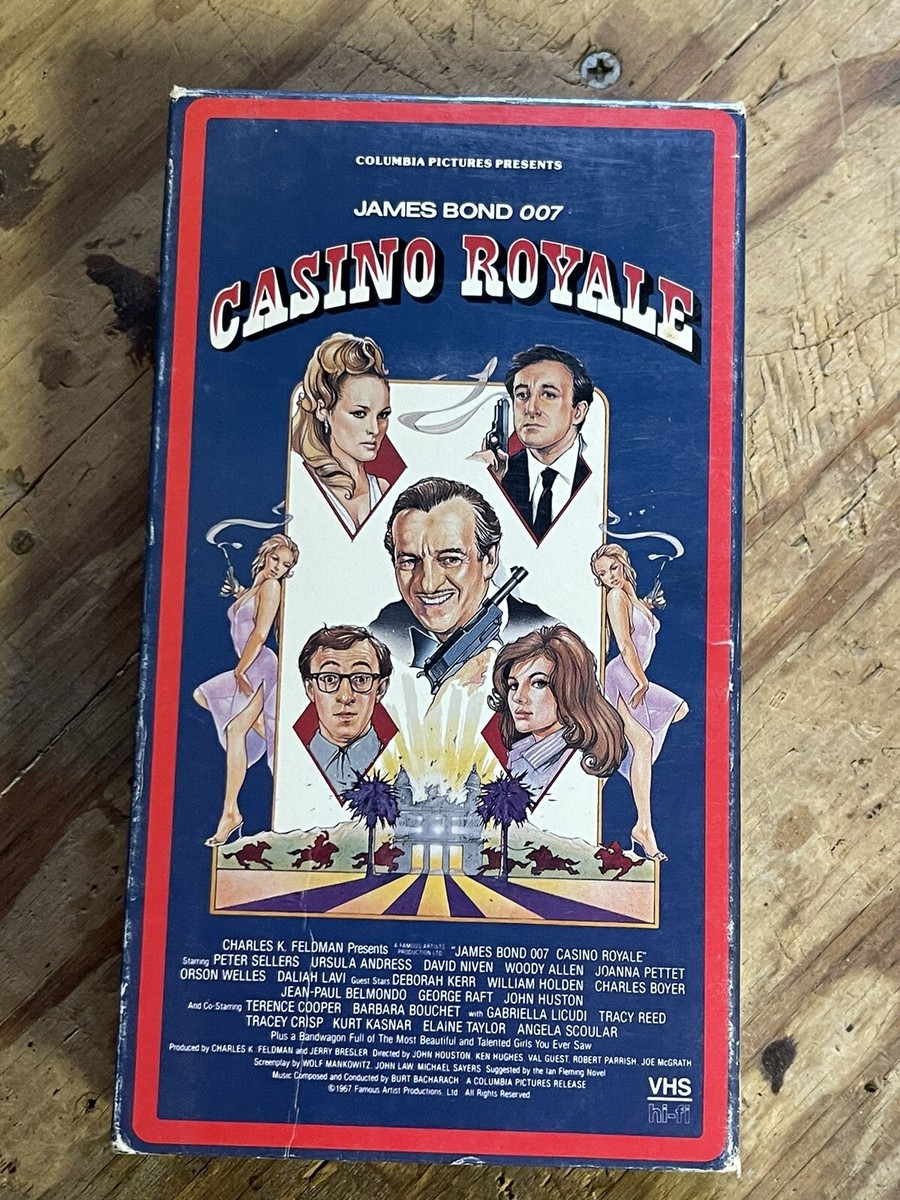 CASINO ROYALE JAMES BOND 007 PETER SELLERS, URSULA ANDREWS VHS 1986 COLUMBIA