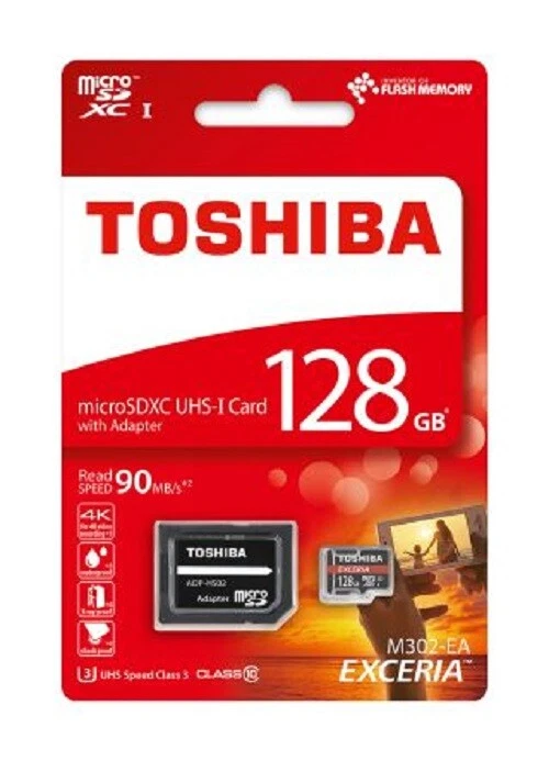 Toshiba 128GB EXCERIA M302 Micro SD - THN-M302R1280EA - Image 2 of 2