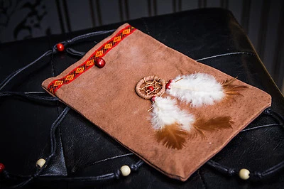 KARNEVALSTEUFEL kleine Medizin-Tasche Indianerbeutel Indianertasche Medizinbeutel 125792613