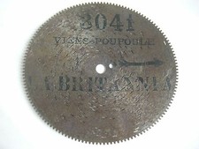 Symphonion dentatura esterna piastra in lamiera 12,5 cm orologio Junghans Antique Disc Clock
