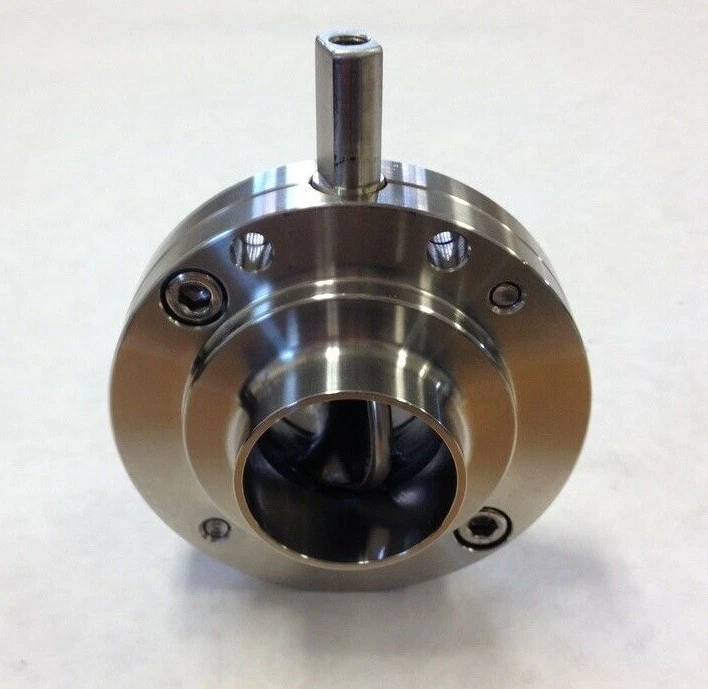 1.5" Butterfly Valve Sanitary T316L Stainless Weld Ends EPDM Seat w/Handle NEW - Image 4 of 4