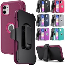 Rugged Case For iPhone 11/11 Pro/11 Pro Max Shockproof Hybrid Cover Belt Clip