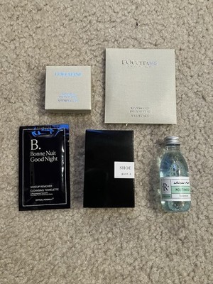 L OCCITANE  Vanity set , Shower cap Including Makeup Towel , Shoe Mitten,