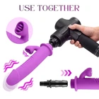 Sexy Purple Licker Head Massage Gun Heads  Deep Tissue Massager Attachments