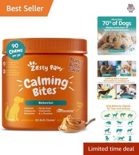 Calming Chews for Dogs - Peanut Butter Treats for Stress Anxiety Relief, 90...