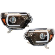 For 2012 2013 2014 2015 Toyota Tacoma Halogen Headlights Projector Headlamps