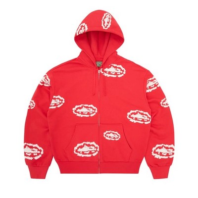 Corteiz X Denim Tears Zip Up Hoodie Size L Exclusive Limited Edition