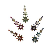 Indian Bollywood Bindi Body Jewel Self Adhesive, Crystal Forehead, Face Jewels