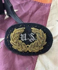 Civil War Union “U.S.” Wreath Bullion Headgear Badge By John A. Baker