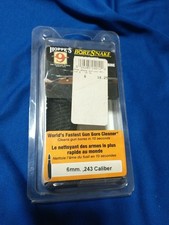 HOPPE'S BORESNAKE 6mm 243 CALIBER NOS CLEANS IN 10 SECONDS RIFLE CLEANER