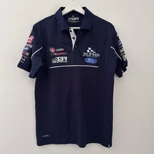 Ford SBR Stone Brothers Racing Embroidered Polo Shirt - Blue Men’s Size Small 