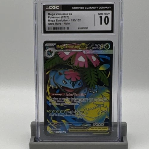 Pokémon Mega Venusaur ex Ultra Rare Holo CGC 10 Me01: Mega Evolution 155/132