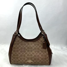 Coach Erin Shoulder Bag In Signature Canvas & Leather CAQ87 Tan/Brown NWT