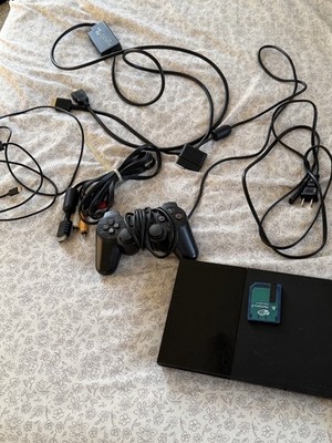 Sony PlayStation 2 Slim Console Bundle Racing Sports Fighting Games Controller