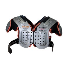 Schutt XV HD Football Shoulder Pads Medium 17-18 OL-DL Silver Orange