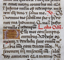 HOUR BOOK, MANUSCRIPT ON PARCHMENT, INITIALS, FRANCE, CIRCA 1480, RARE..