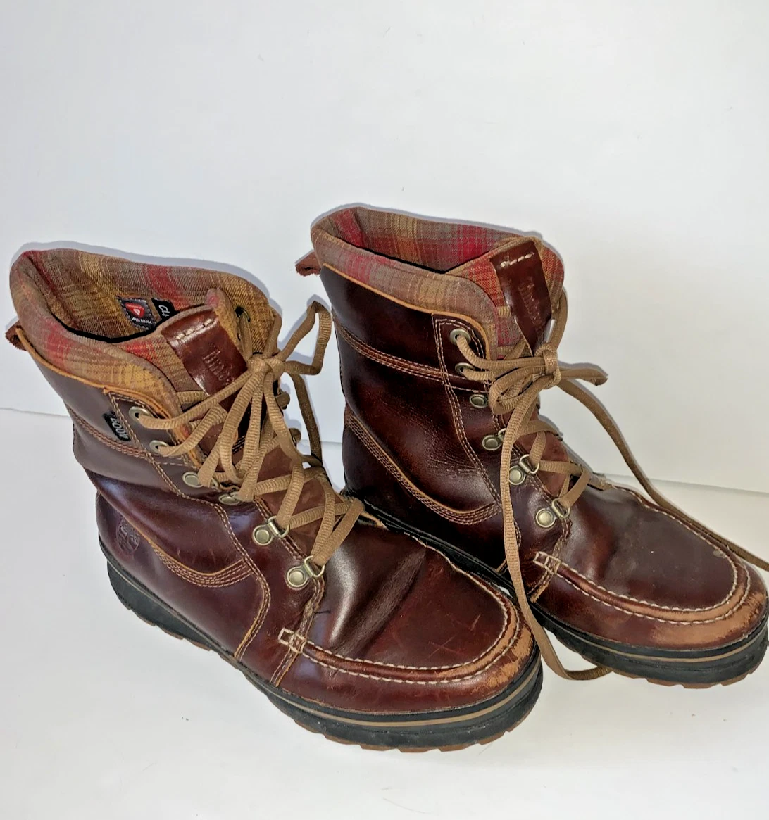 Timberland Smartwool‎ Anti-Fatigue Boots Sneaker Brown Plaid Leather Men\'s 14 M Timberland Smartwool 74197 Anti-Fatigue Boots Sneaker Brown  main image 4