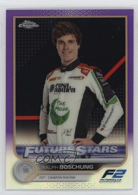 2022 Chrome Formula 1 F2 Racers Future Stars Purple Refractor Ralph Boschung 3hd