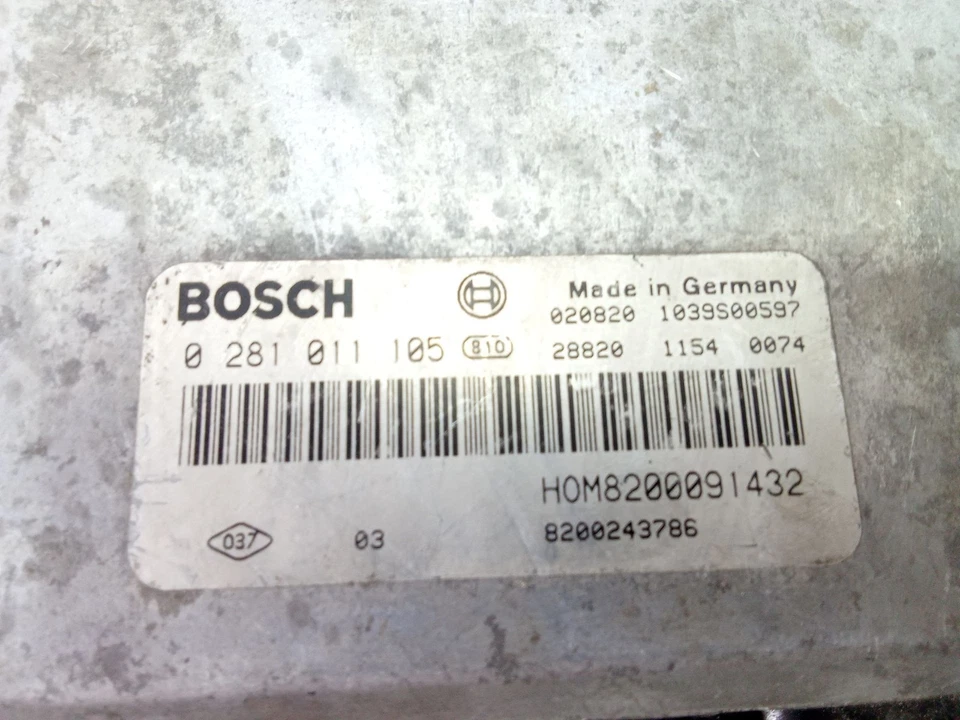 0281011105 CENTRALINA MOTORE / 296624 PER RENAULT MASTER II FURGONETA FD 2.5 D - Immagine 4 di 4