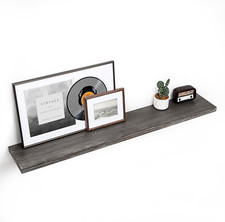 55 Inch Wood Floating Shelves for Wall, 9.3" Deep Large Wall Shelves for Storage