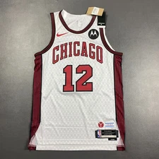 100% Authentic Ayo Dosunmu Nike Bulls City Edition Jersey Size 44 M Motorola