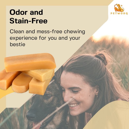 Masticables para perros - queso yak del Himalaya golosinas para perros |sin gluten | 5 piezas masticables de tamaño pequeño - Imagen 4 de 8