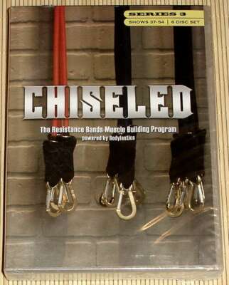 6-DVD - CHISELED SERIES 3 - Resistance Bands Muscle Building Program Bodylastics