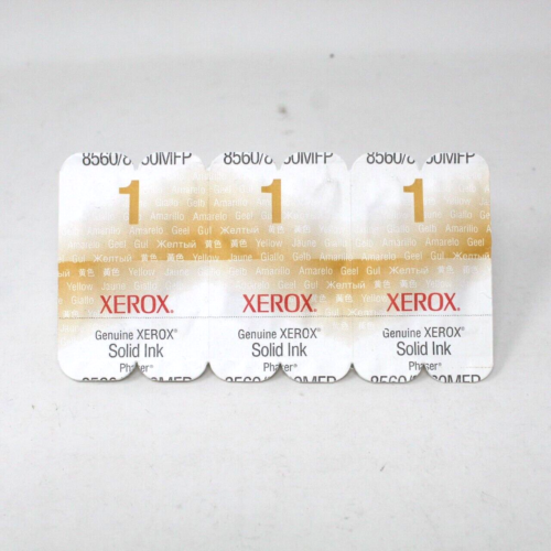 Genuine Xerox Yellow Solid Ink Phaser 3 Blocks 8560/8560MFP NEW Sealed 108R00725 - Afbeelding 1 van 6