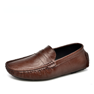 Leather Men's Casual Shoes Fashion Breathable Loafers Moccasins Driving Shoes 