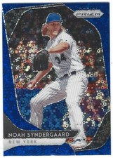 NOAH SYNDERGAARD 2020 PRIZM BLUE DONUT CIRCLES PRIZM #10/199 METS O1