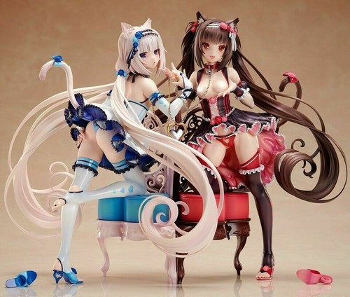 2psc/set Anime Native Nekopara Chocola & Vanilla 1/7 Scale PVC Figure New No Box | eBay