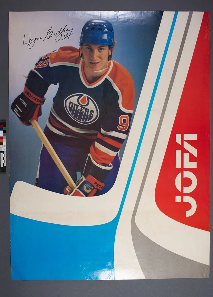 1981-82 Wayne Gretzky Original Promotional Jofa Hockey Framed Poster - Image 3 of 4