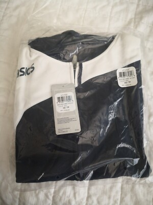 Brand New Asics Navy/ White Logo Fleece