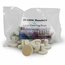 Agrocrete LARGE Coral Frag Plugs 1.25" (20 pc) - Oceans Wonders