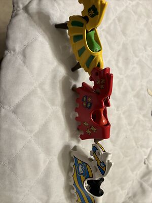 Playmobil Knight Horse - Yellow Red White Lot Of 3