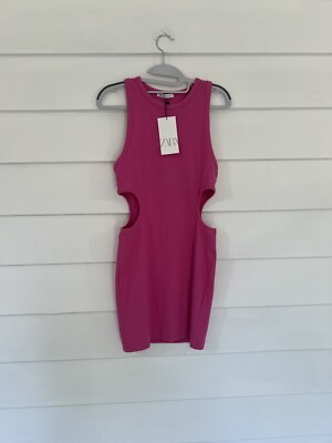 combination sleeveless flare dress Crew Neck Sleeveless Seamed Pleated Mini Fit And Flare Dress With Pockets
