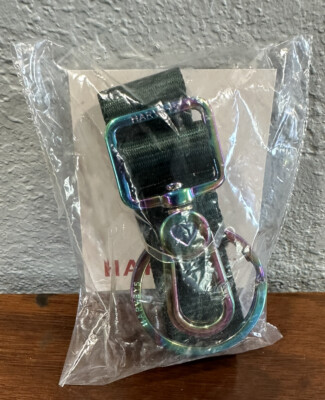 Harveys Seatbelt Bags Keychain Forest Green Oil Slick Hardware Click N Go CNG