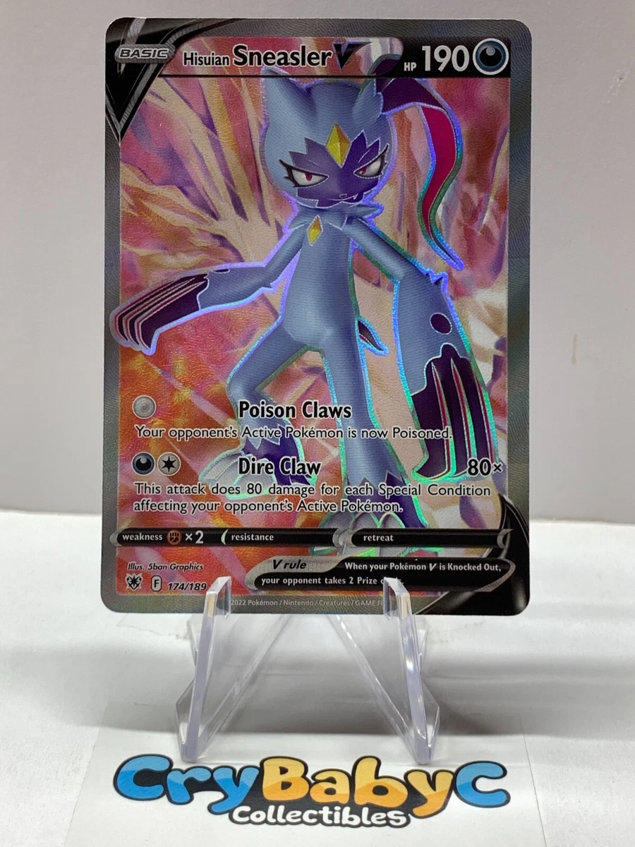 sneasler v pokemon card value Amazon.com: Hisuian Sneasler V - 094/189 - Ultra Rare - Sword & Shield main image 1