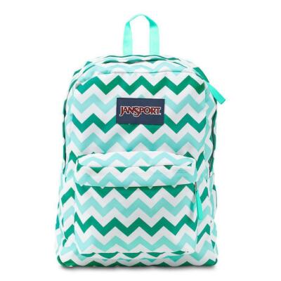 JanSport Superbreak Backpack Js00t5010c6 Aqua Dash Zou Bisou for sale  online | eBay