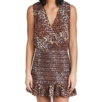 Veronica Beard Cox Dress in Leopard Size 8 MSRP $298