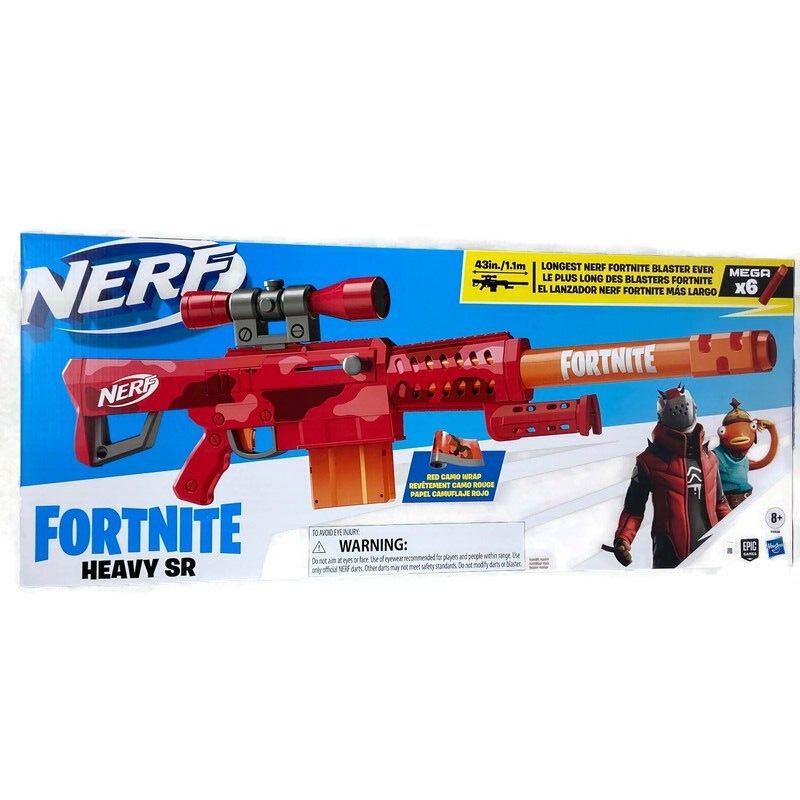 Nerf Fortnite Heavy SR Blaster, Longest Nerf Fortnite Blaster Ever - R  Exclusive