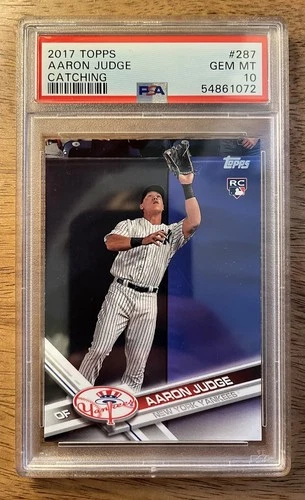 2017 Topps - Aaron Judge #287 Catching (RC) PSA 10