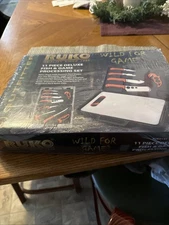 RUKO RUK0131 Wild for Game Processing Set with Orange Handles Hard Nylon Case