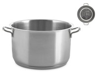 H&h Casseruola Mit 2 Griffen Elodie Aus Edelstahl 18/10 18 Cm