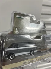 Greenlight Hitch & Tow 1977 Chevrolet G20 Van and Flatbed Trailer