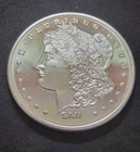 SMI Morgan Design 1 Troy Oz Silver Round • .999 Fine • Sunshine Mint • T3