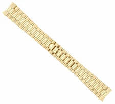 Mens President Watch Band For Rolex Day Date 18K Yellow Gold 68 Grams
