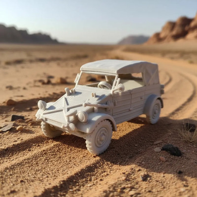German kubelwagen 1:18 Scale 3D Printed Models Kits DIY