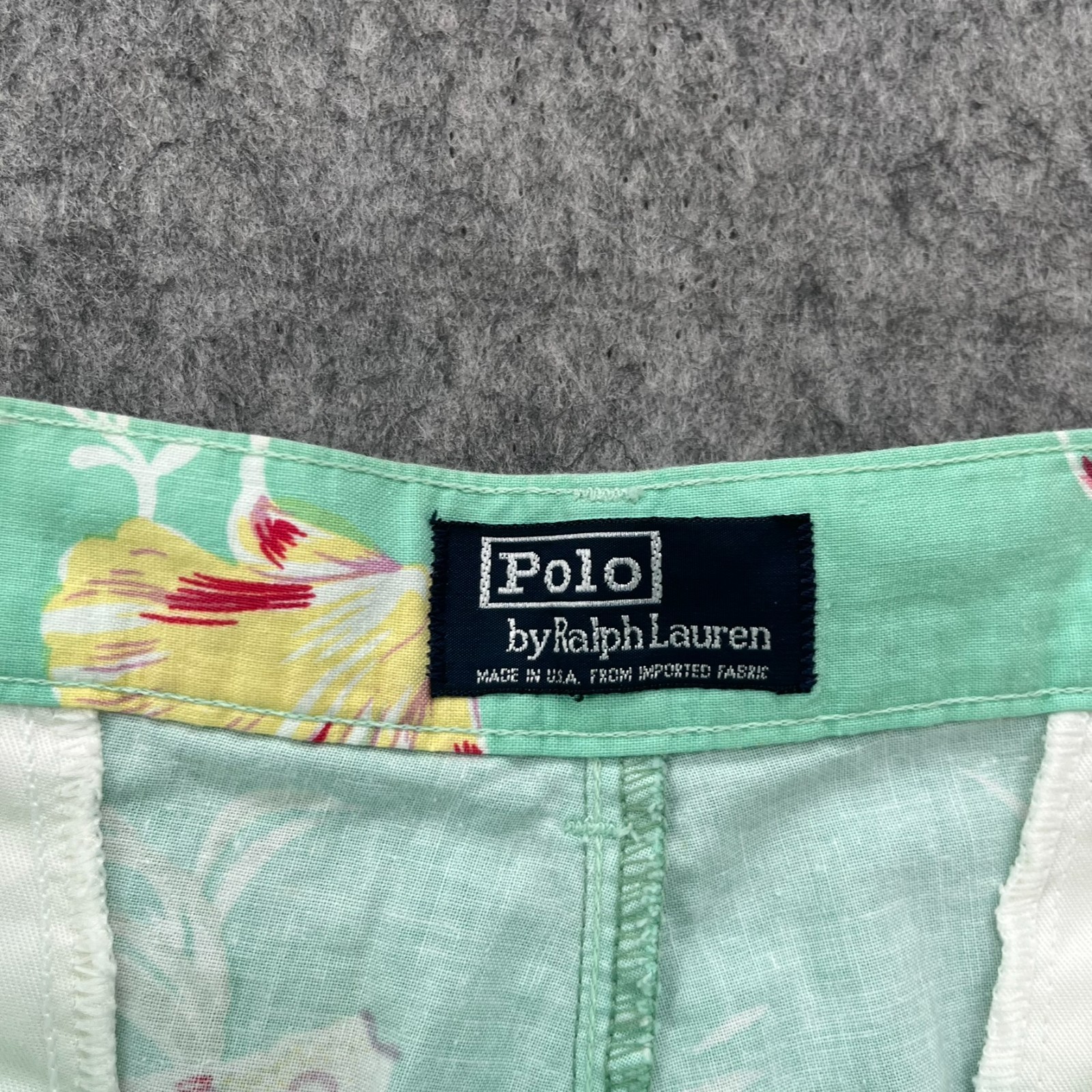 Vintage Polo Ralph Lauren Shorts Mens 34 Green Lobster Koi Nautical Rare NEW image 5