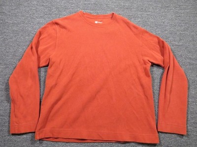 Gap Shirt Mens Large Orange Long Sleeve Crew Neck Classic Fit Casual Tee